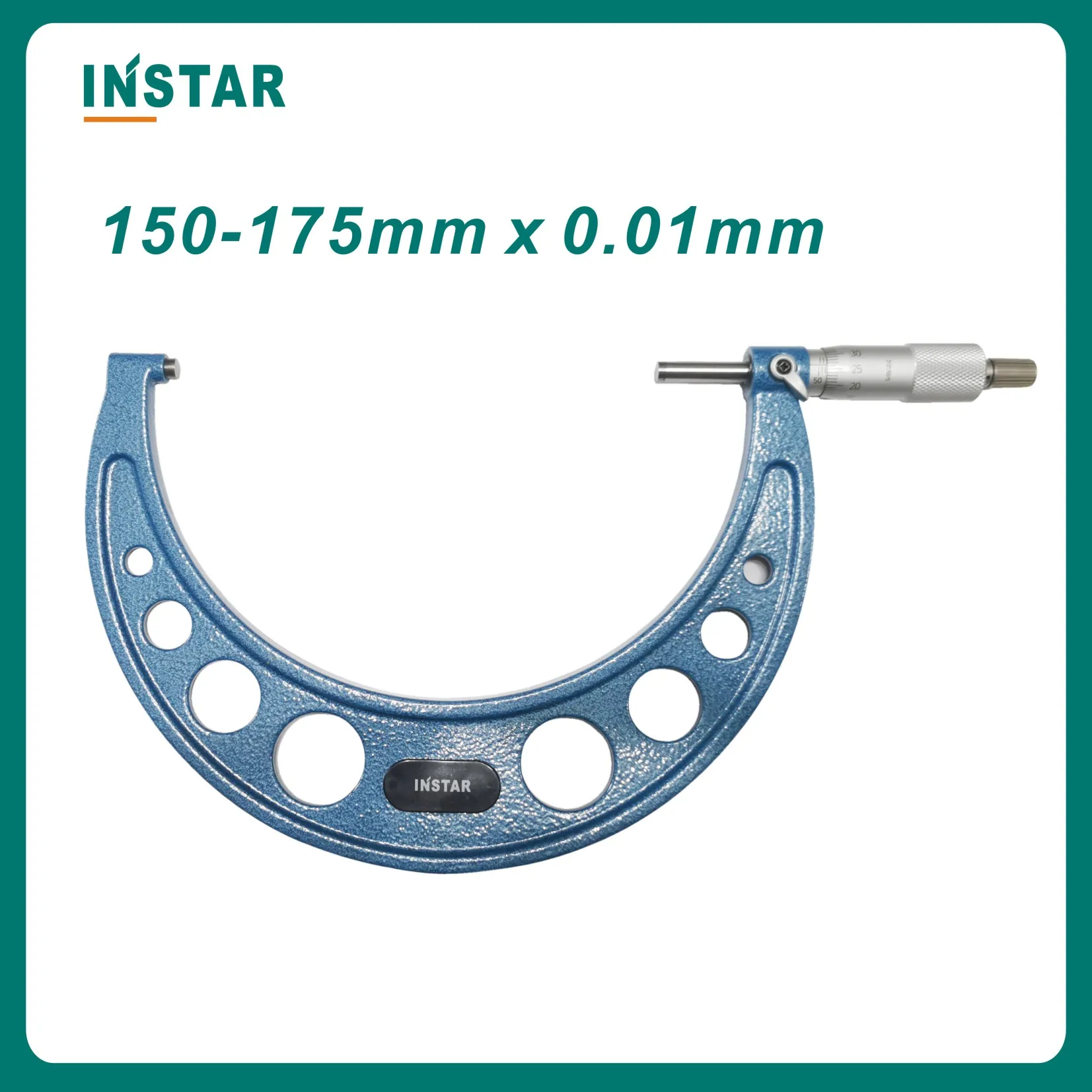 INSTAR Outside Micrometer 150-175mm x 0.01mm Industrial Quality DIN Grade Spherometer