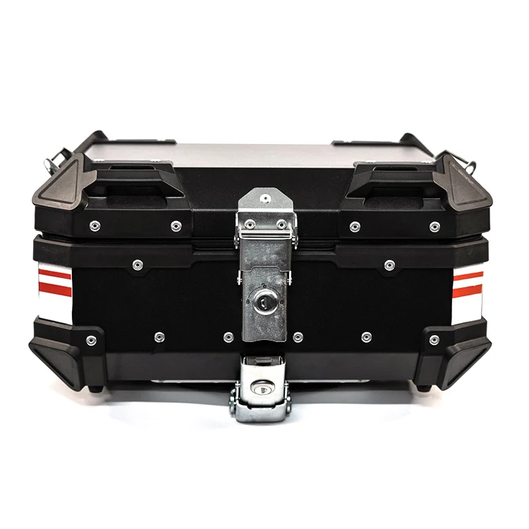 

Factory Hot Selling 22L Black F2-MOTO Aluminum Removable Motorcycle Top Box Top Bag Moto Tail Box
