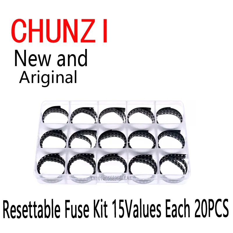 300pcs=15Values*20pcs SMD Resettable Fuse Kit PPTC PolySwitch Self-Recovery 1812 1206 0805 1210 0.7A 0.5A 0.2A 2A 1.1A 2.6A 3.5A