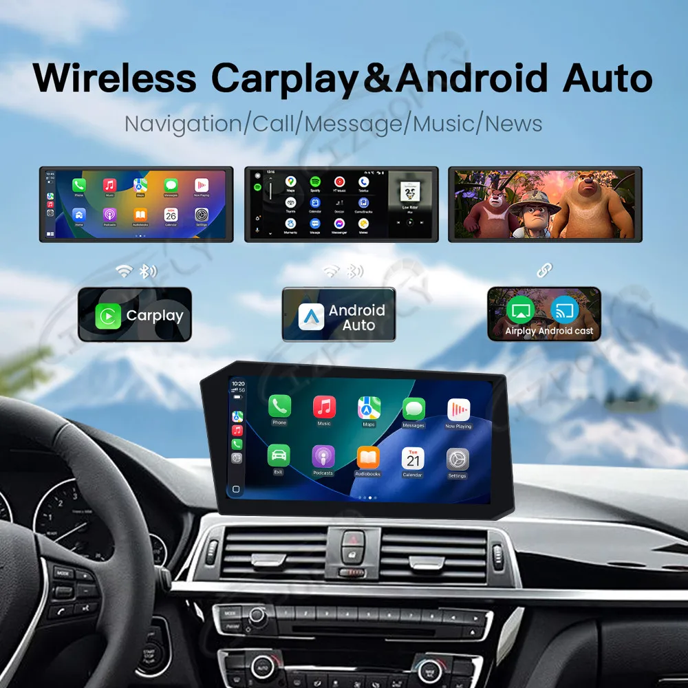 12.9 Inch Car Radio For BMW 3 Series GT 2013-2017 CarPlay Android 13 GPS Navigation Multimedia Player HD Screen Head Unit Auto