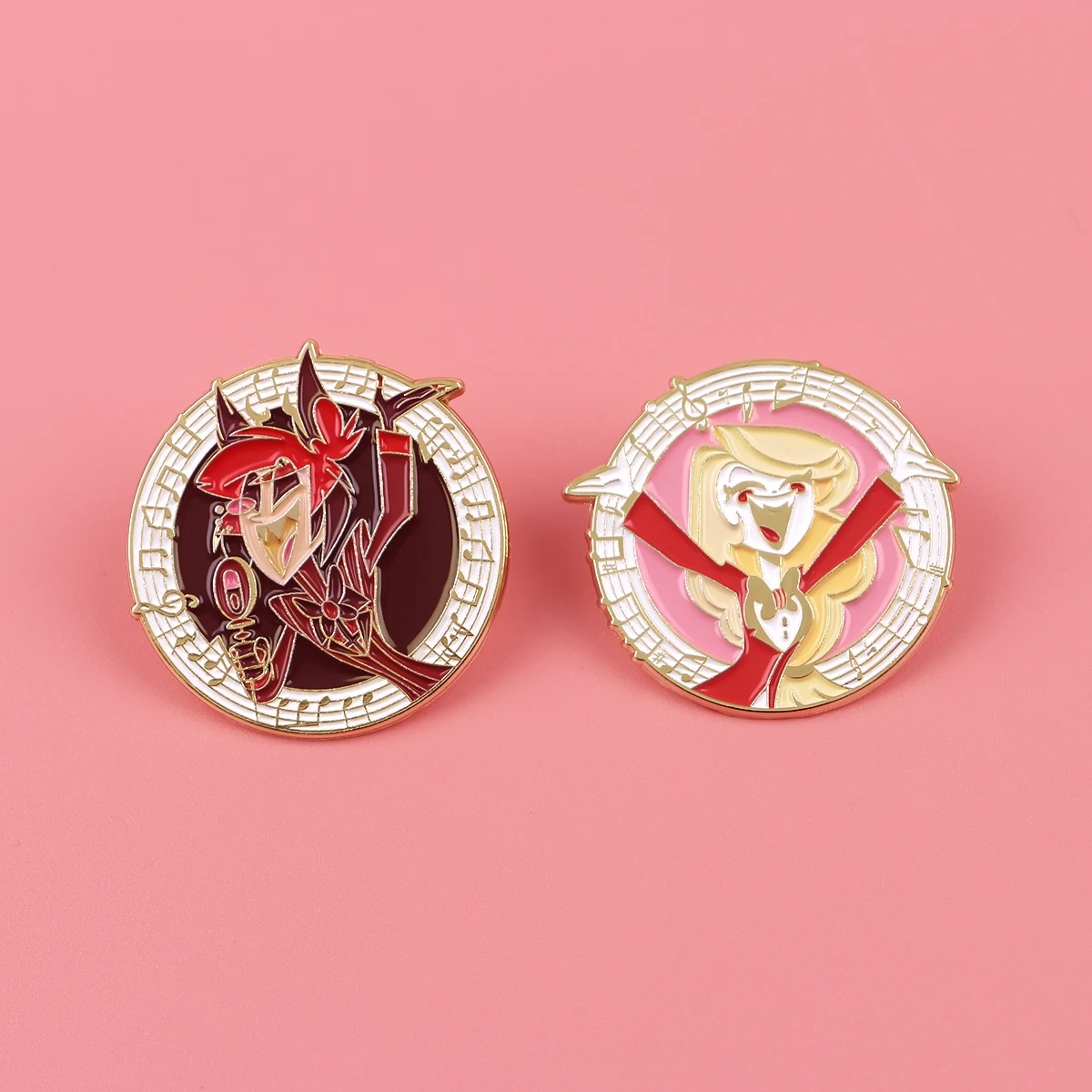 Devil Singer Enamel Pins Custom Brooches Lapel Badges Briefcase backpacks Accessories Decoration Jewelry