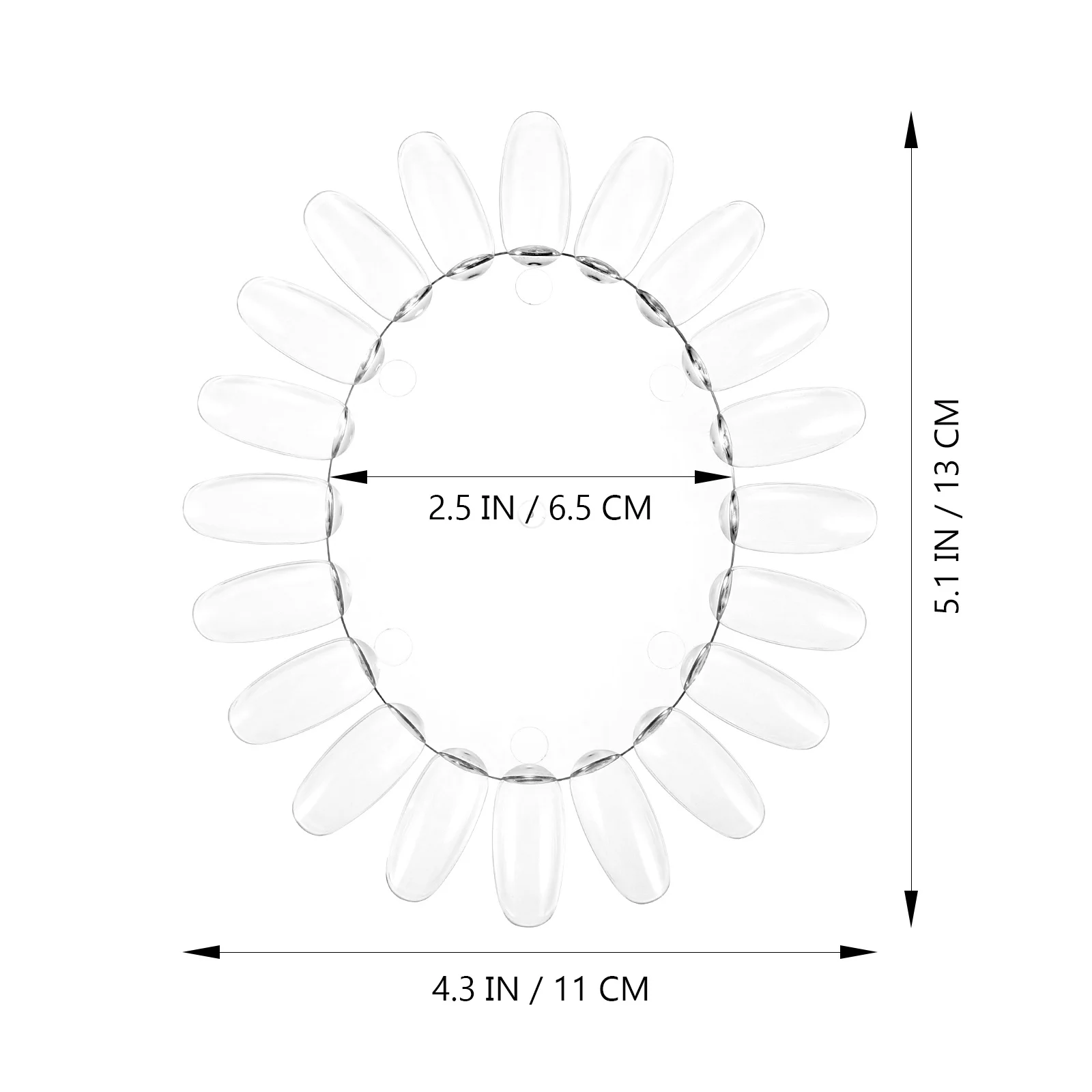Roue de pratique des ongles transparente, présentoir de pointes de Nail Art en acrylique de qualité supérieure pour bricolage, utilisation en Salon, outil de conception de faux ongles