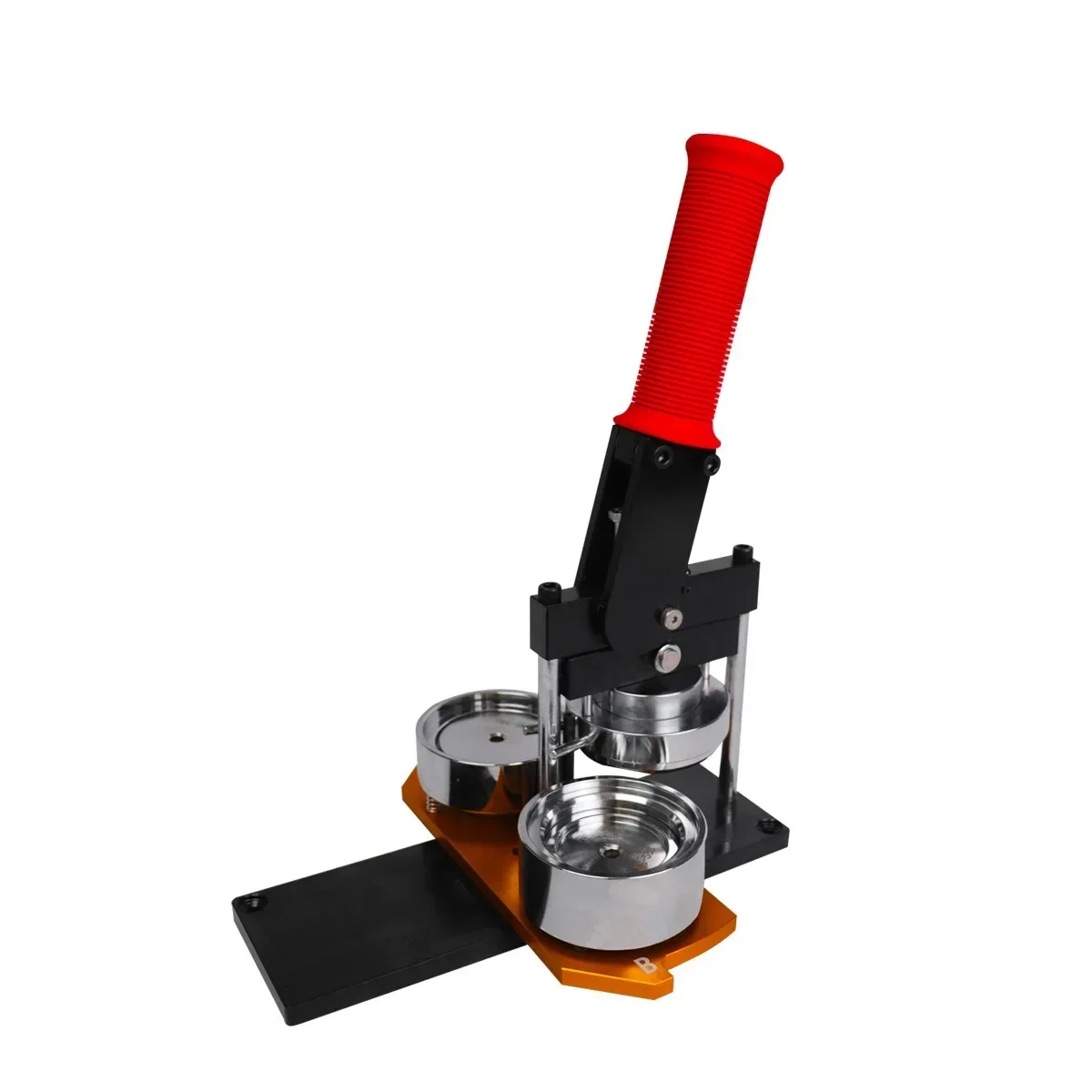 2025 Macchina per la stampa di badge rotondi manuali in metallo Macchina per la produzione di badge per bottoni di dimensioni americane