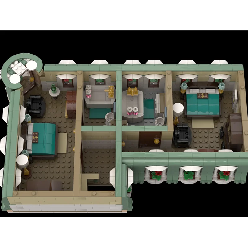 有名な街並みのモックビルディングブロック、グランドコーナーホテルシリーズ、テクノロジーブロック、ギフト、クリスマスおもちゃ、DIYセット、組み立て