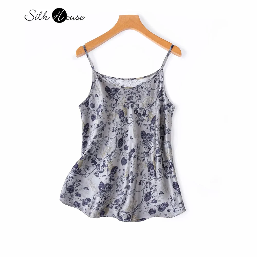 

Женский повседневный летний сарафан 2026 года из 100% натурального шелка тутового шелкопряда с жаккардовым атласным диагональным узором, сексуальный, с принтом