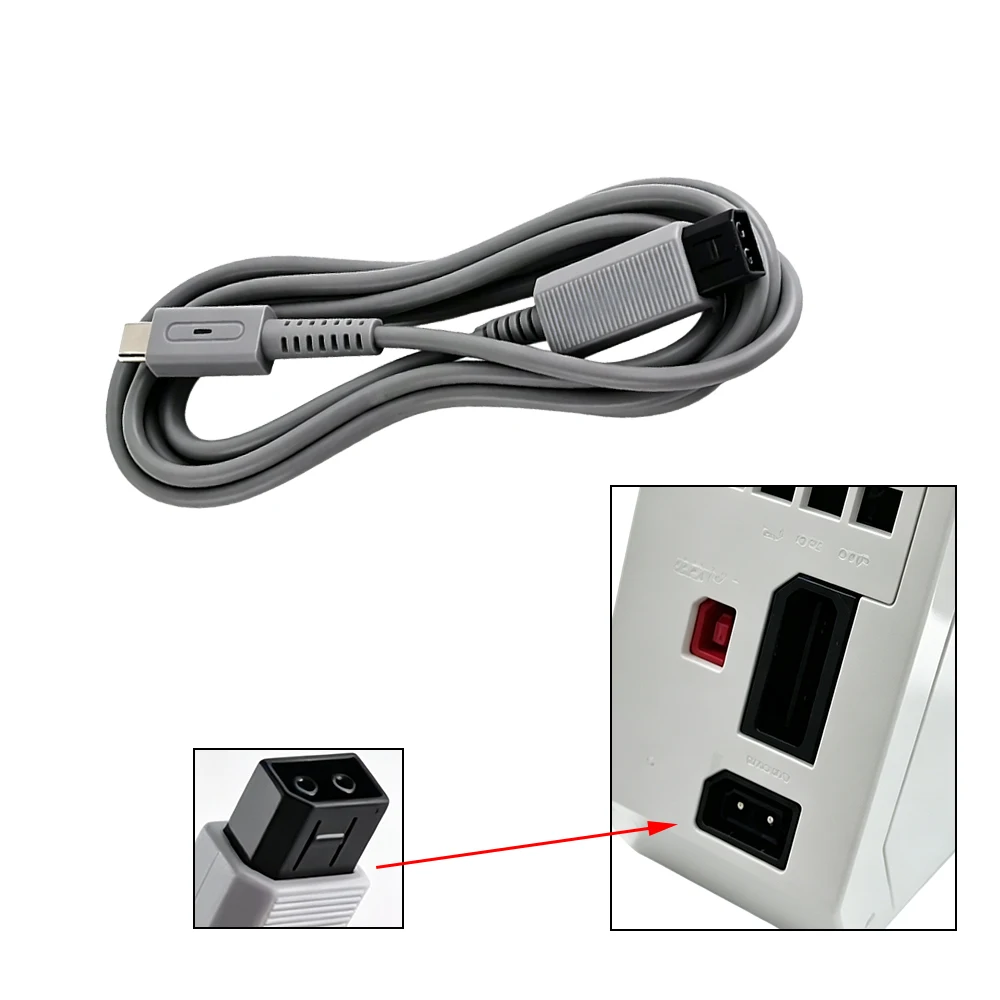 12cm /1.8m PD Type‑C Power Supply Cord For Wii Game Console USB‑C Charging Cable With LED Indicator