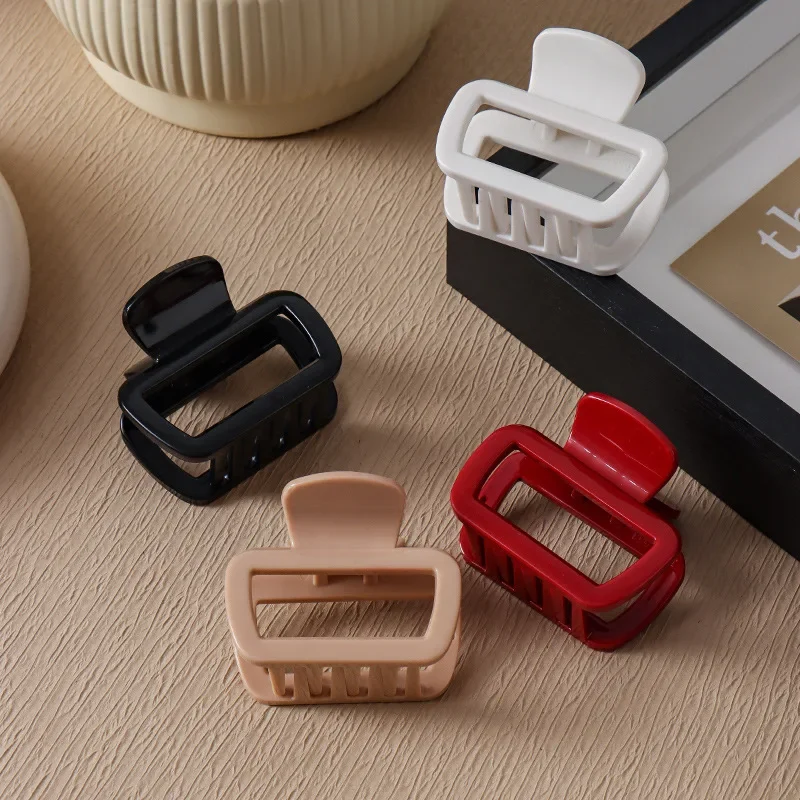 

NEW Anti-collision Durable Soft Silicone Hair Claw 6.2CM Square Claw Clips Trendy Hair Clips for Women Girls Hair Accessories