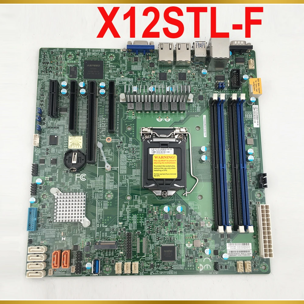 

For Supermicro Server Motherboard LGA-1200 Support E-2300 Processor 10th Generation Pentium Processor X12STL-F