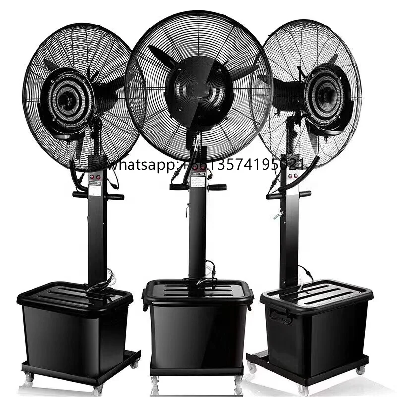 

LU Wholesale Mist Fan Cooling Fan Outdoor 26-30inch Water Mist Spray Fan Industrial With Water Tank