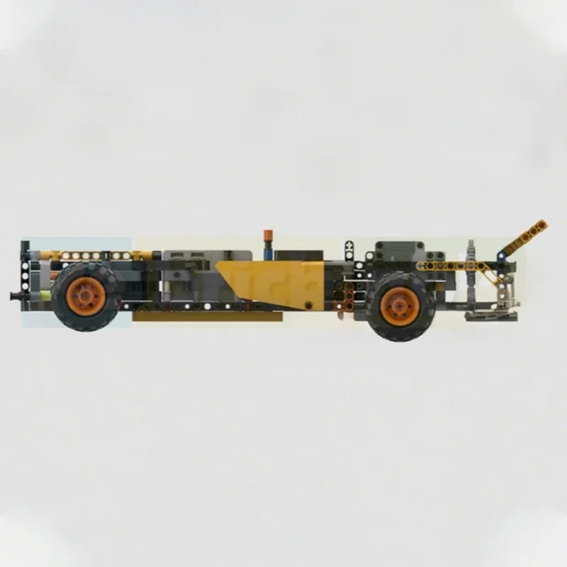 581 قطعة MOC بسيط RC سباق السيارات النموذج الفني اللبنات العمارة تجميع اللعب DIY فكرة هدايا عيد الميلاد الطوب عيد ميلاد #3