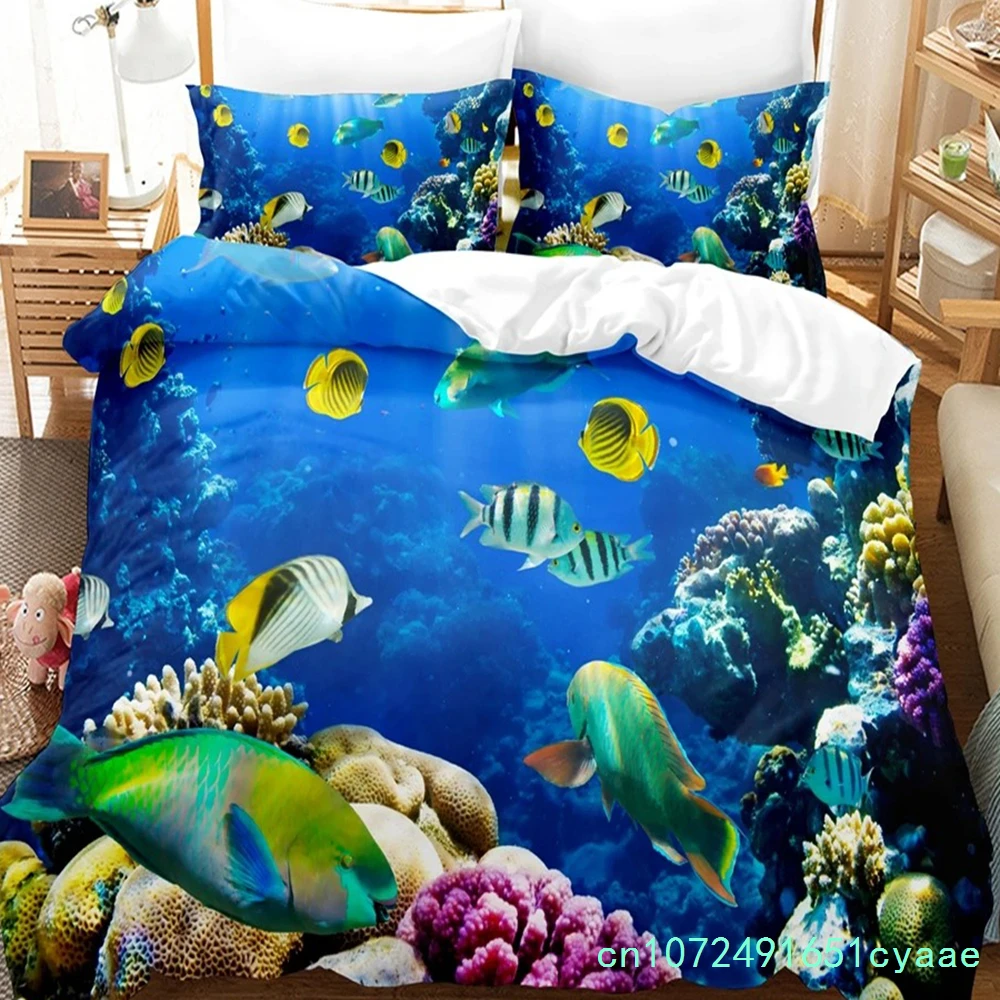 3D Print Undersea World Bed Li - Linen Duvet Cover review and price