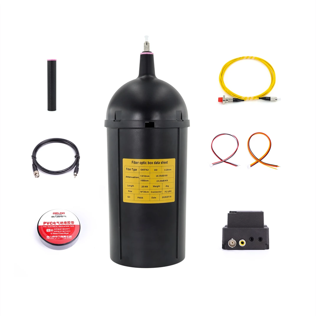 

Комплект невидимого оптоволоконного кабеля для дронов, 10 км, для связи FPV-БПЛА