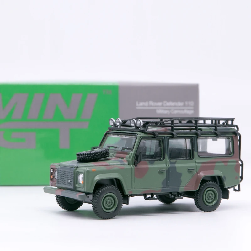 1:64 Land Rover Defender 110 camouflage #237 4S alloy die-cast simulation car model,boys' toys,children's holiday birthday gifts