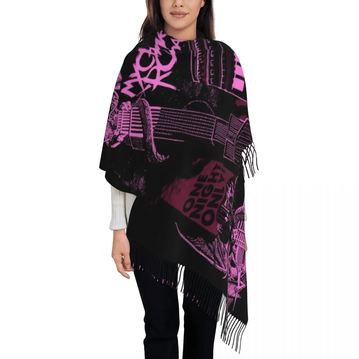 Womens Tassel Scarf… - image