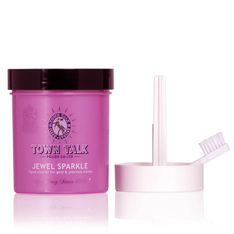 town-talk-jewel-sparkle-kit-de-limpeza-profunda-225ml-kit-de-solucao-de-limpeza-de-diamante-dourado-e-pedras-preciosas-com-cesta-e-escova
