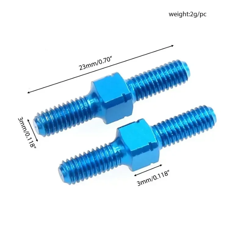 

3x18/23/32/42/106 Turnbuckle Shaft Link Rod 53942 54247 54248 54249 54250 54756 for Tamiya RC Car Upgrade Parts Accessories