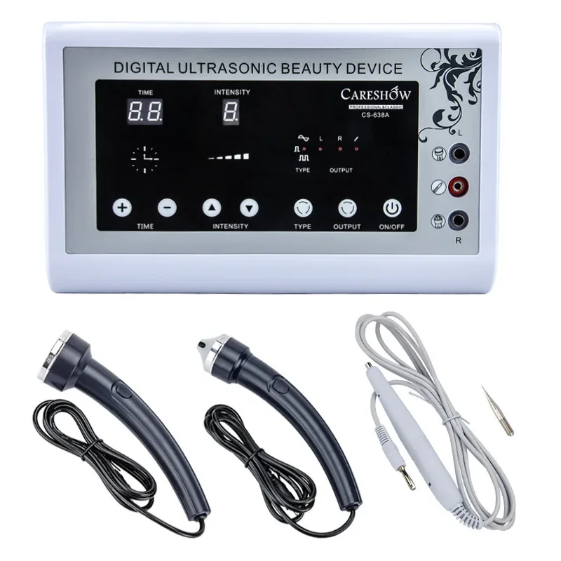 138A-1 trasonic Facial Machine Spot Tattoo Removal Anti Aging Ultrasound Face Body Massager Skin Tigtening Device 3 in 1