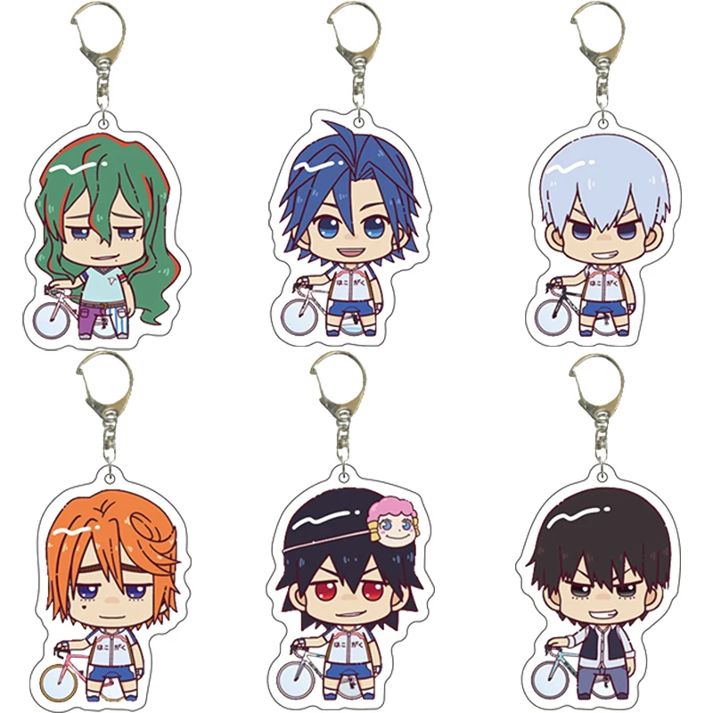 55MM Anime Yowamushi Pedal Figure‌ Onoda Sakamichi Imaizumi Shunsuke Makishima Yūsuke Toudou Jinpachi Acrylic Keychain Gifts