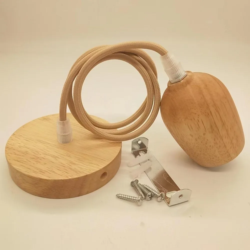 

Креативный современный простой держатель для лампы, нестандартное деревянное основание для лампы, одноцокольный патрон E27, для кофейни