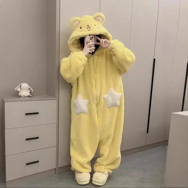 

Candy 2025Adult Cardcaptor Sakura Cosplay Costume Kigurumi Onesie Anime Nightgown Halloween Cartoon Pajamas