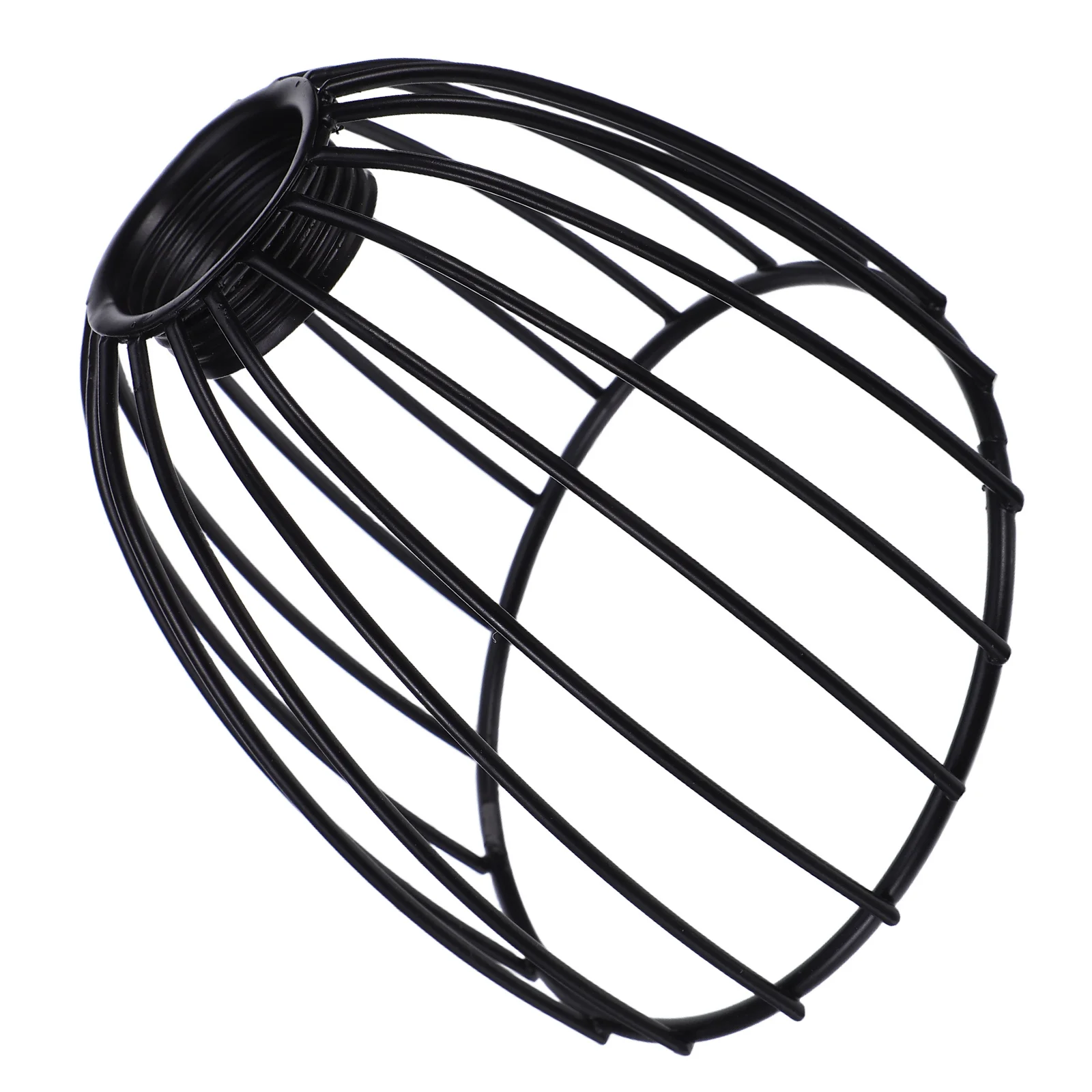 

Mini Iron Lampshade Black 8Cm Aperture Industrial Cage Cover For Ceiling Pendant Table Lamp Bathroom Vanity Lighting