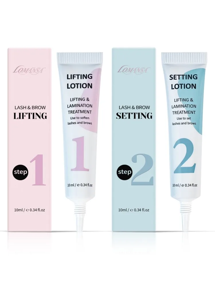 LOMANSA 10 ml Fix Dauerwelle Tube Set Lash Lift Stirn Laminierung Dauerwelle Fixierung Einstellung Lotion Wimpern Gesundheit Make-Up-Tools