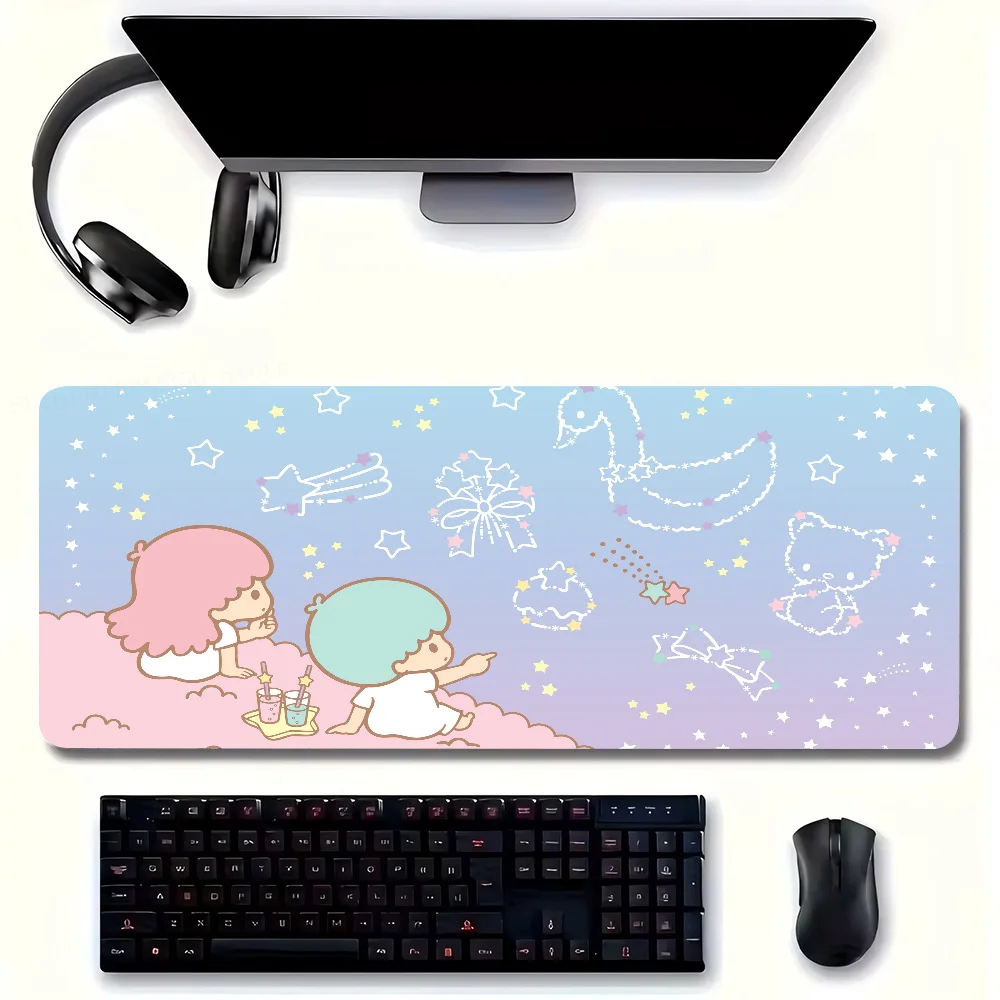 Little Twin S-Stars Mousepad Non-slip Suitable For Office Computers Laptops E-sports Game Desk Mats XXL Keyboard