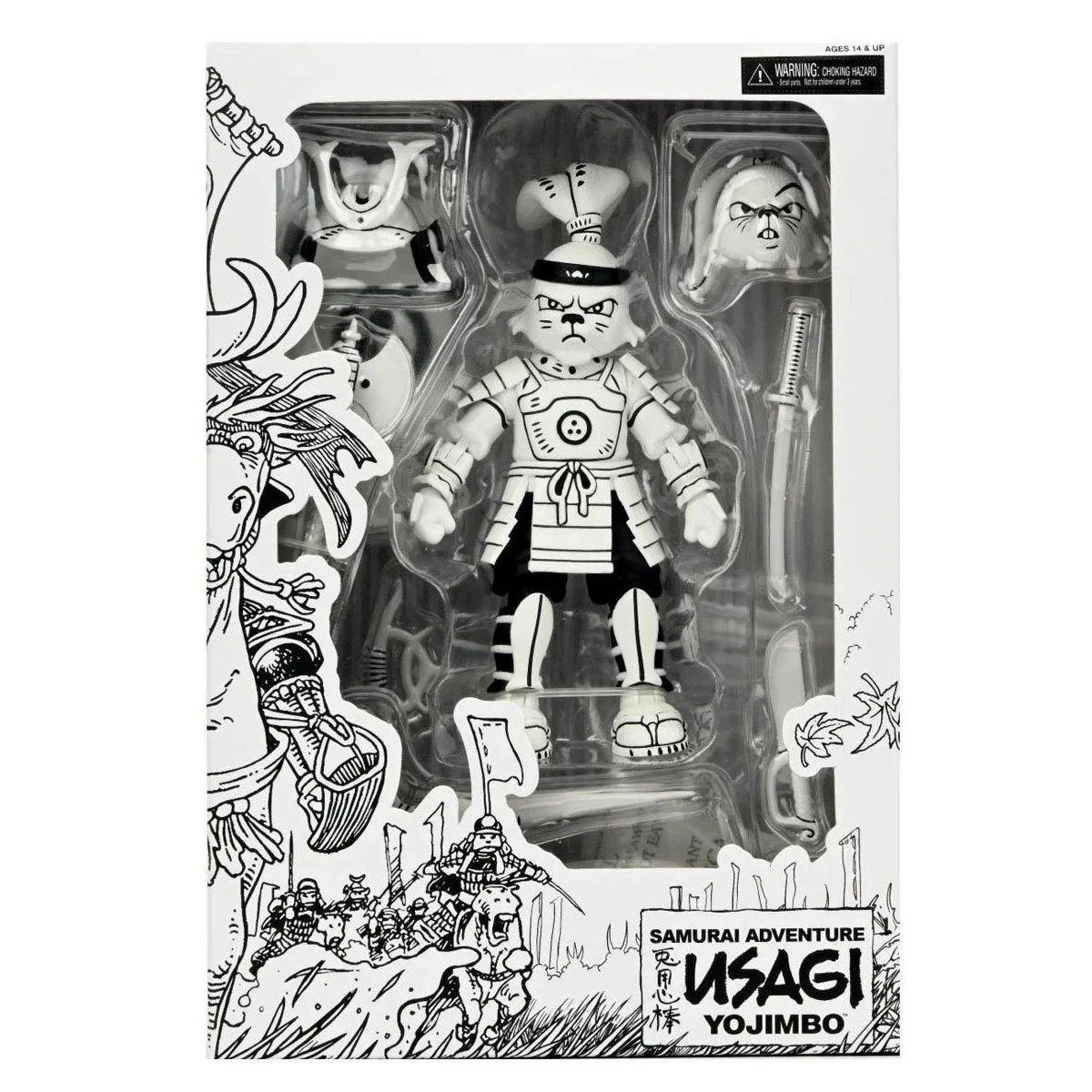 

NECA Teenage Mutant Ninja Turtles (Cartoon) Usagi Yojimbo Samurai Usagi Yojimbo Black & White 7-Inch Scale Action Figure