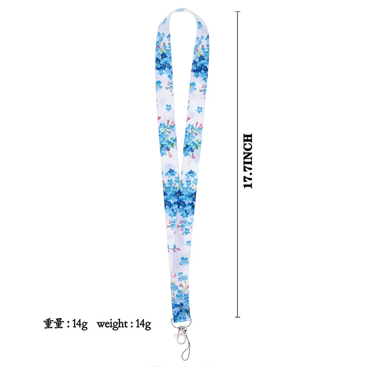 Correa para el cuello de la serie de flores, cordones para llavero, soporte para insignia, identificación, tarjeta de crédito, cordón para colgar, accesorios para llaves