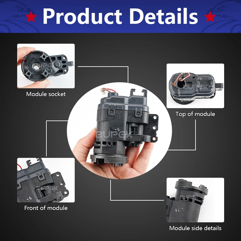 

BUPEK Auto Power Folding Mirrors Motor original Assembly For Nissan Note Teana Altima Renault Captur Kadjar Clio repair kits