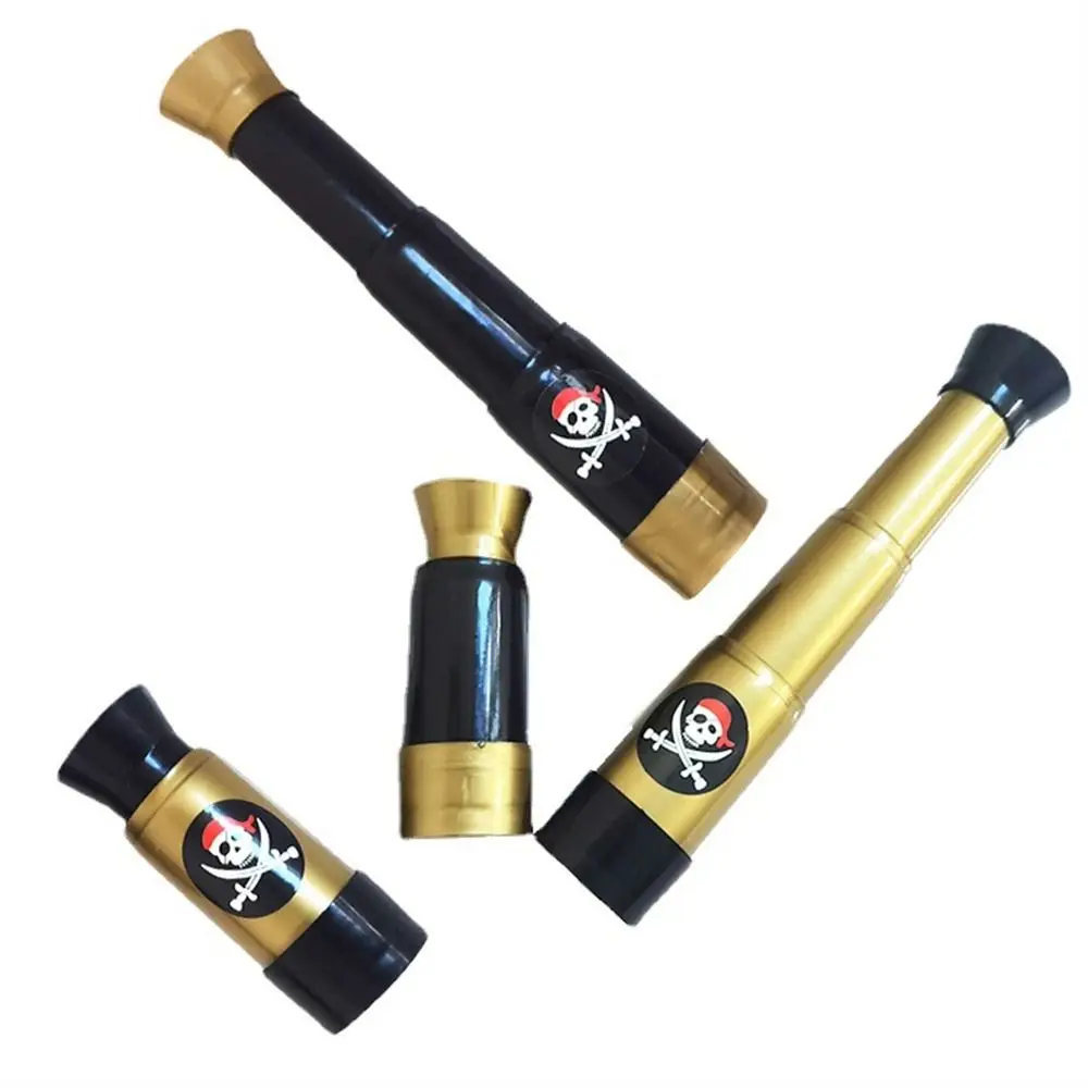 

Halloween Pirate Telescopes Monoculars Apparel Plaything Pirate Spyglass Retro Toys Collapsible Children Telescope Themed Party