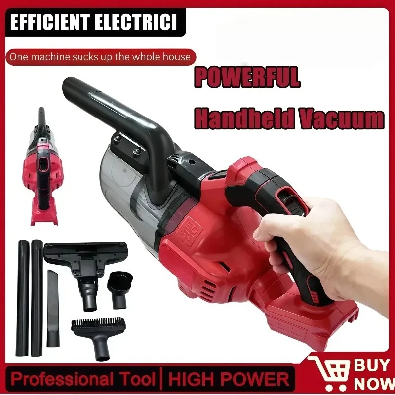 Cordless Handheld Vacuum Cleaner Portable Vehicle Mounted Floor Cleaner Household Power Tools Fit Milwaukee  Battery