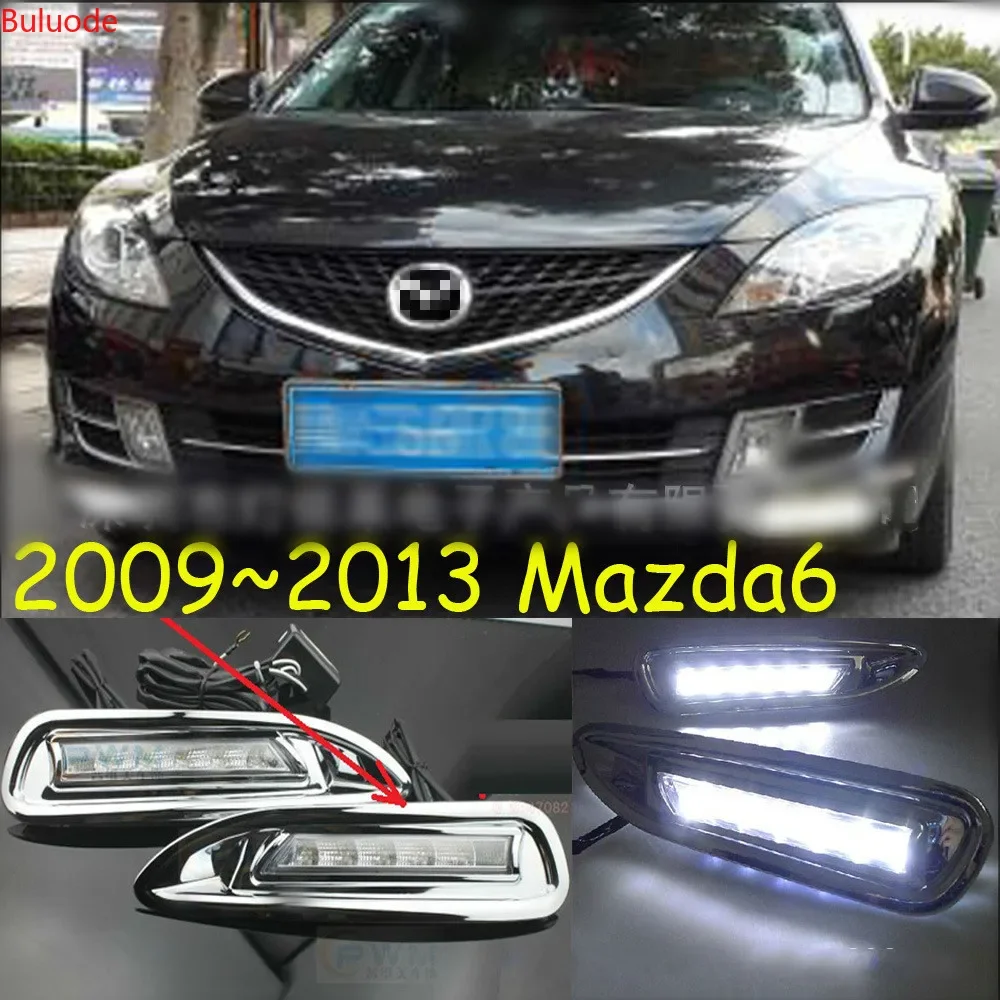 

2 шт. для Mazda 6 Mazda6 2008 2009 2010 светодиодные DRL дневные ходовые огни дневные фары противотуманные фары крышка автомобиля-Стайлинг