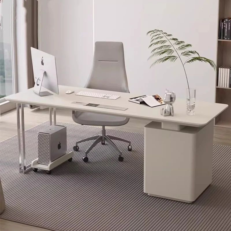 Italian-style Office Desks Lacquer Finish Creative Office Desks Simple Modern Office Furniture Scrivanie Per Ufficio ZY40BGZ