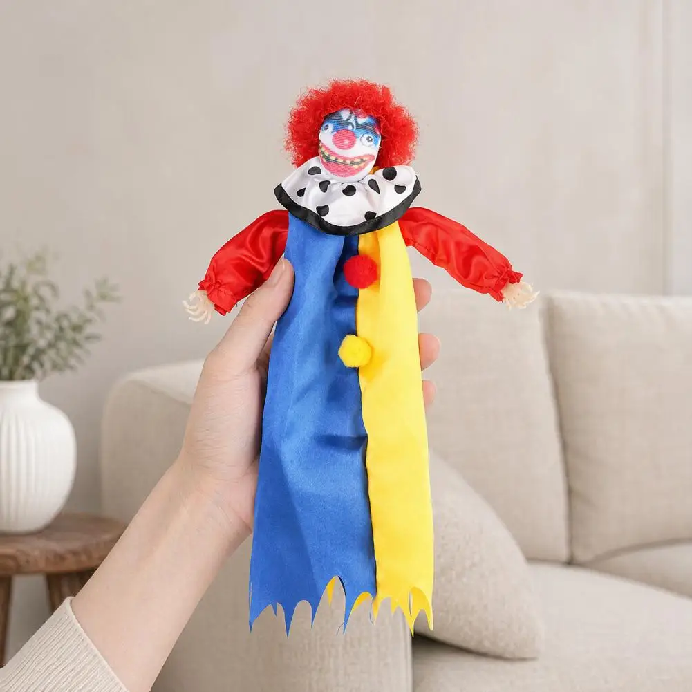 Halloween Hanging Decorations Clown Face Pendants Halloween Decoration Hanging Clown Pendant Jester Plush Ornament for Party
