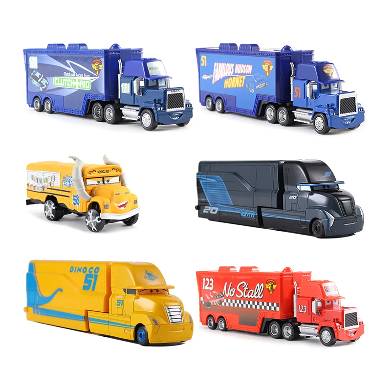 

Disney Pixar Автомобили Шторм Джексон Грузовик Mack McQueen Игрушечная машина 51 Ramirez Racing 1/55 Соотношение Литой Doc Hudson Модель Детские подарки