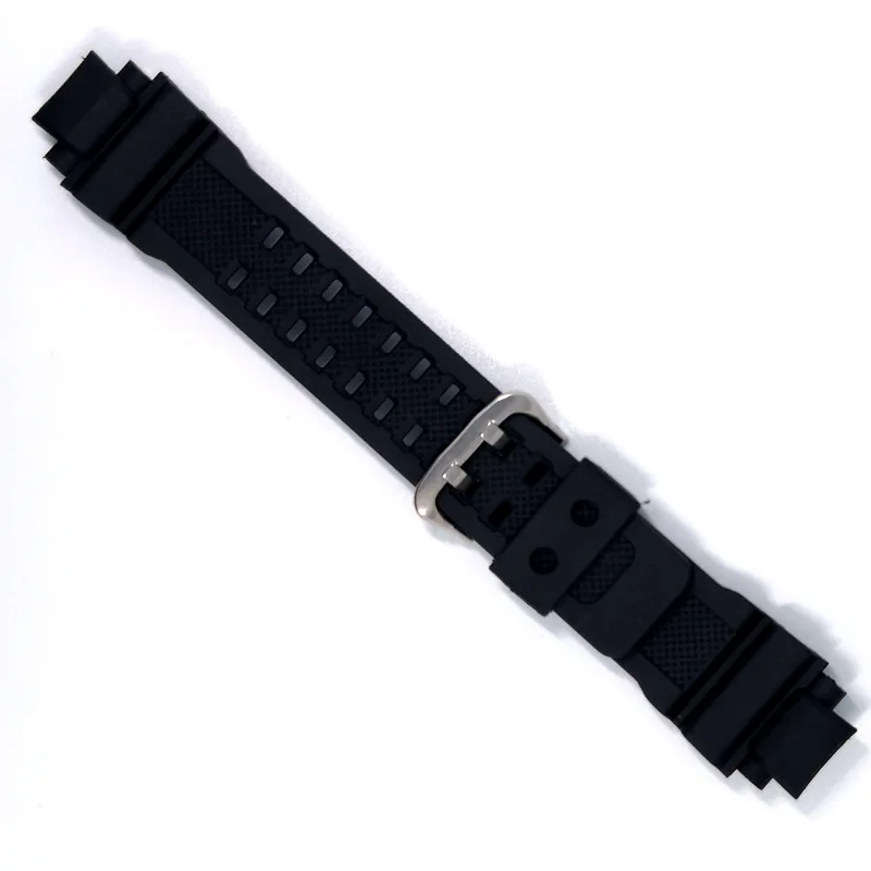 PU Watchband for Casio G-Shock GA-1000 /GA-1100 GW-4000/GW-A1100 G-1400 Sport Waterproof Replacement Bracelet Band Strap Black