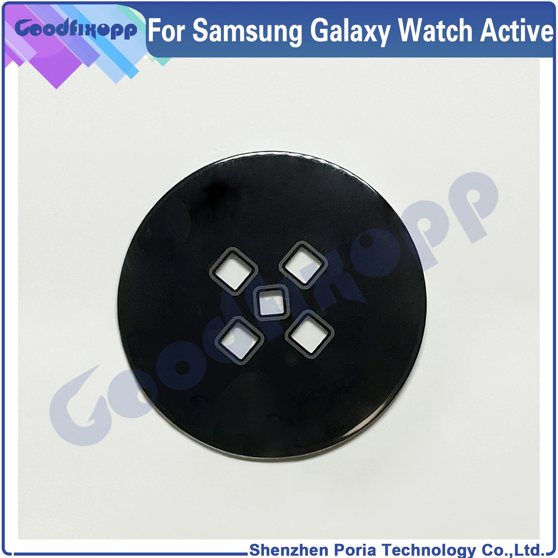 For Samsung Galaxy Watch Active SM-R500 R500 Battery Back Case Cover Rear Lid Housing Door Glass Lens Repair Parts Replacement