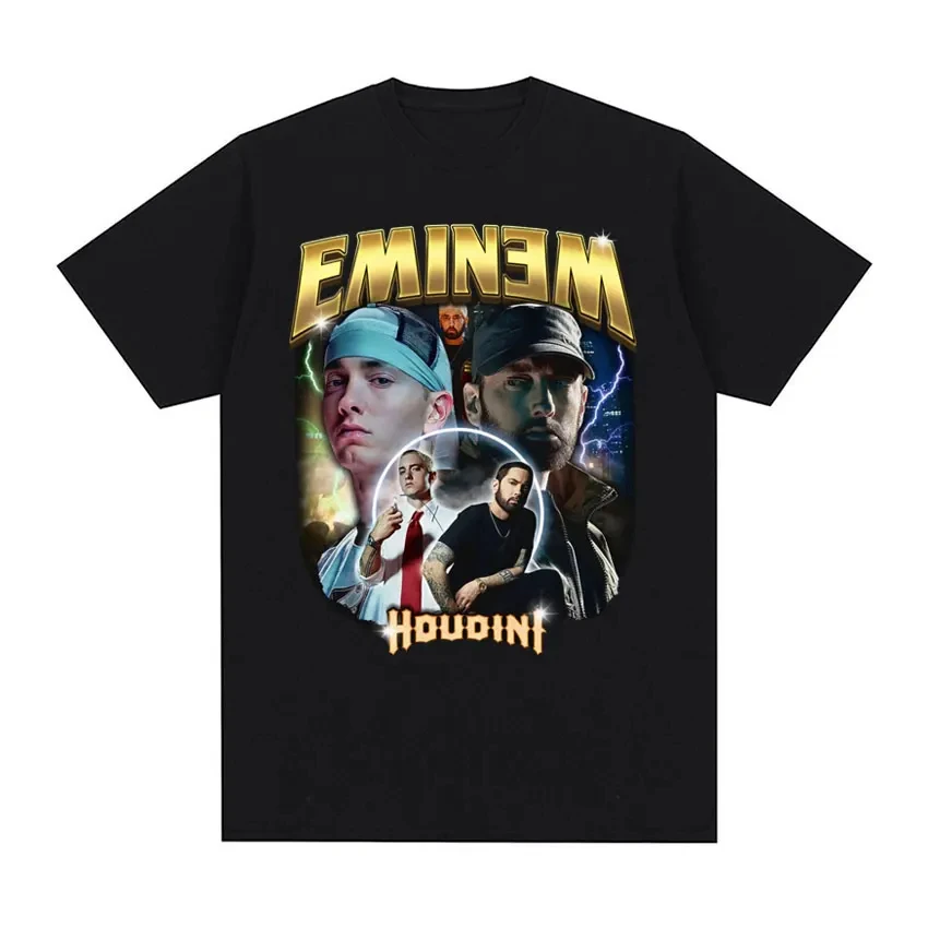 

Vintage Eminem 90s Graphic Tee Shirt Inspired By 'Houdini' Hip-Hop Classic T Shirt Women Clothing Fashion Oversized T-shirt Tops