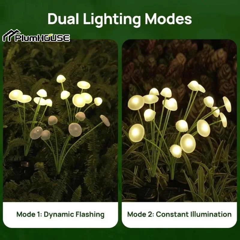 

Solar Lights Outdoor LED Solar Mushroom Lawn Lights Waterproof Party Yard Patio Pathway Jellyfish Lamp For Garden Decoration
