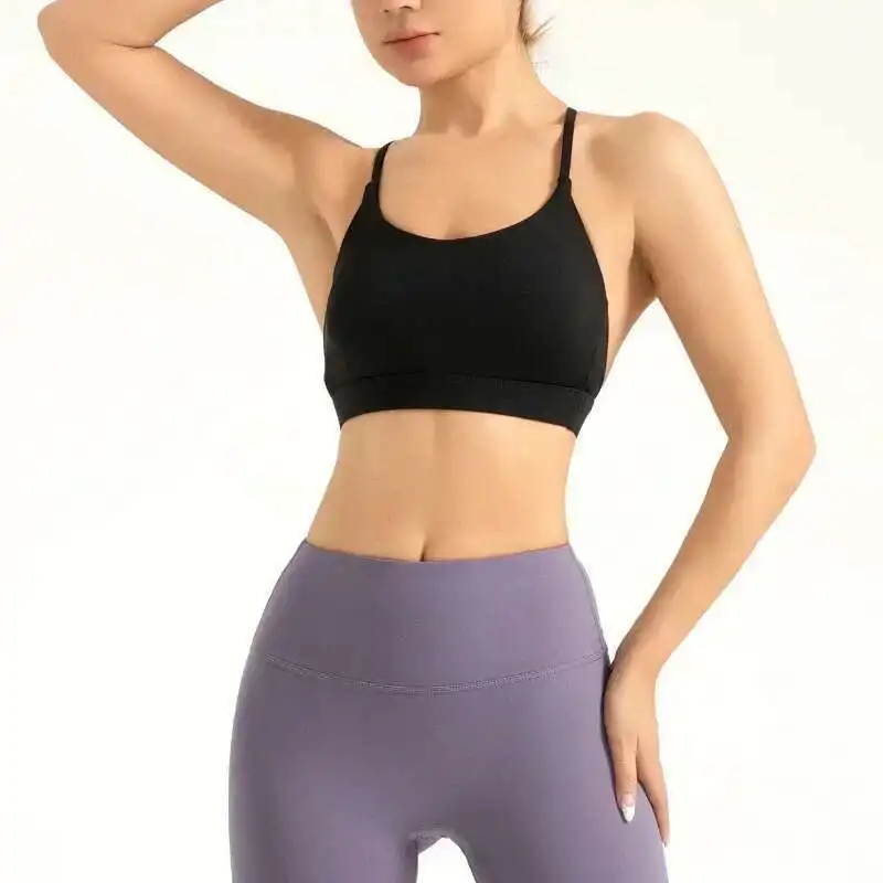 

Black Short Clothes Fiess Running Women's New Underwear, Gym Outdoor Bicycle Yoga Bra Sports Top