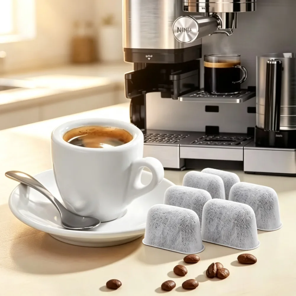 6Pcs Charcoal Water Filters Compatible with NINJA Luxe Cafe ES601 ES655 ES701 Coffee Machines Replacement Filter Coffee