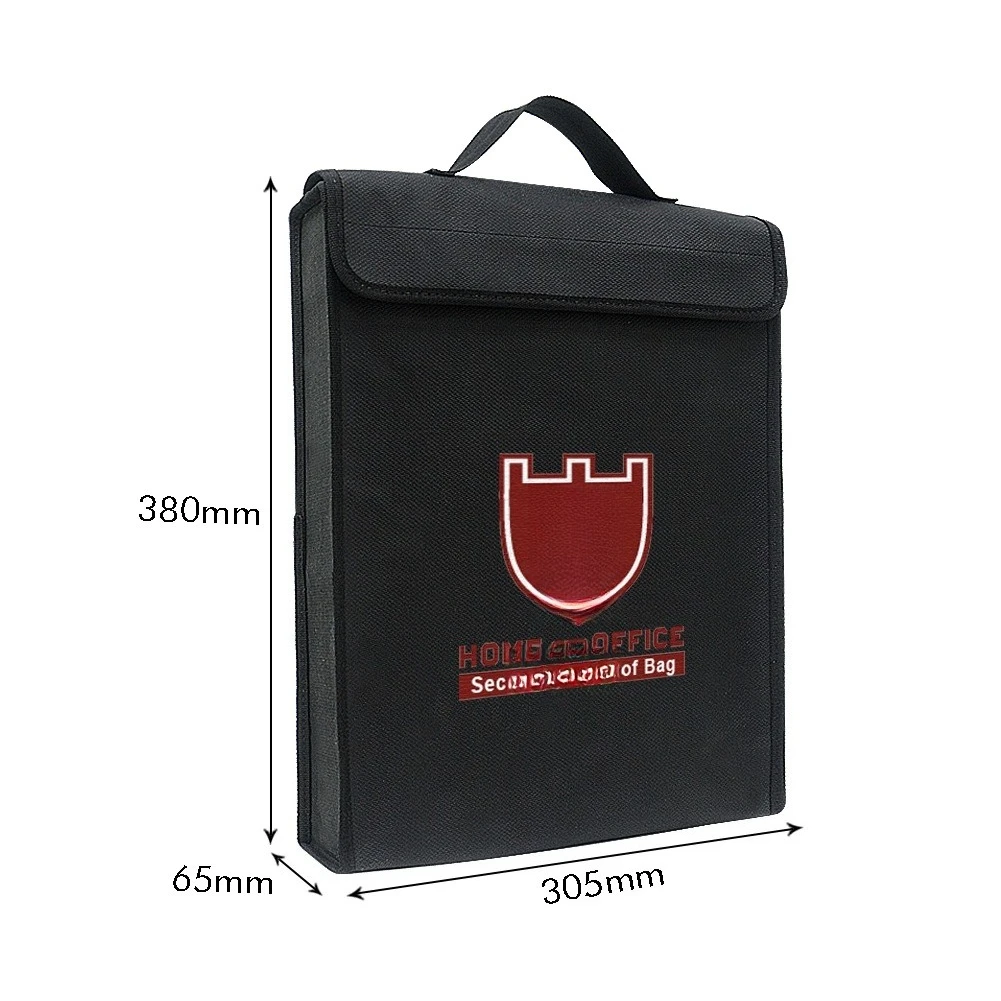 Fireproof Document Bag High Temperature Resistance 1000 Degrees Fireproof and Explosion-proof Waterproof Bag Office  Household