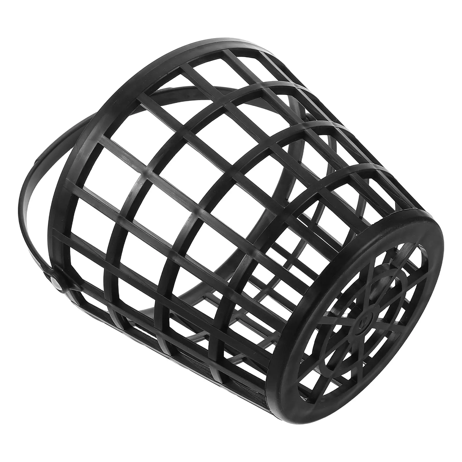 

1pc Golf Basket Large Capacity Black Plastic Ball Carrier Organizer Sports Lovers Training Accessories Portable Handle Storage
