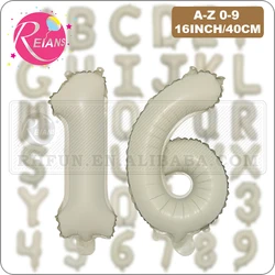 16 inch Cream Letter Alphabet Number Foil Balloons Birthday Party Wedding Decoration event & party supplies birthday balloons