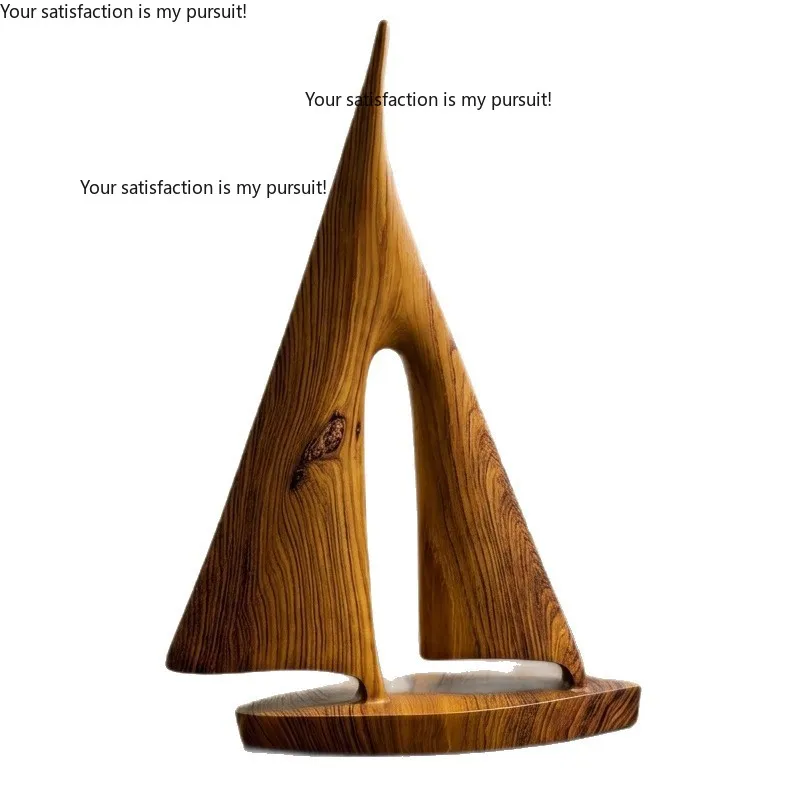 Smooth Sailing Resin Sailboat Ornament, Niche High-end Home Decor For Entryway Bookcase, Housewarming & Opening Craft Gift