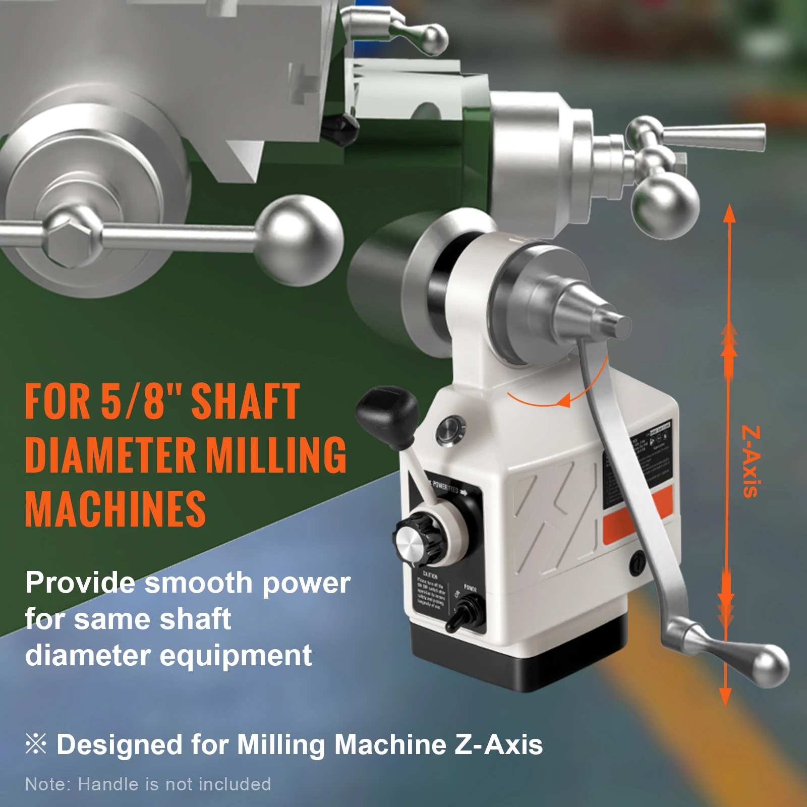 SucceBuy Z-Axis Power Feed Milling Machine 450 in-lb Torque 0-200RPM Adjustable Rotate Speed 120V Power Table Feed Mill Feeder