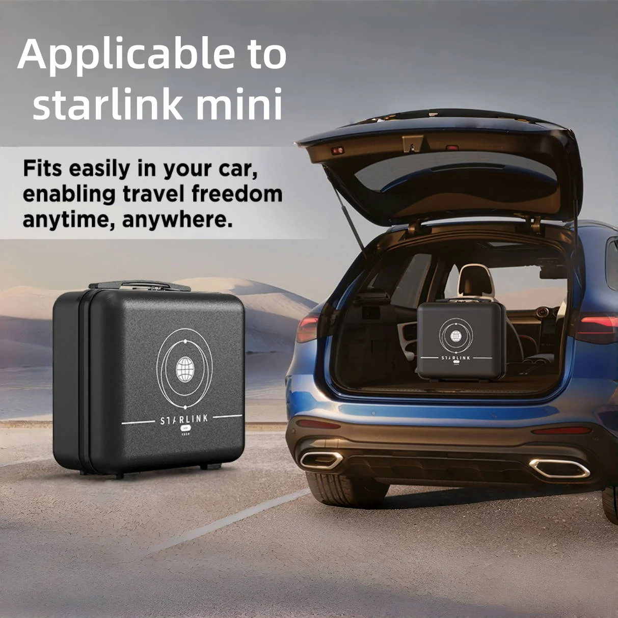 

Жесткий чехол для Starlink Mini, дорожный чехол с ручкой, портативная сумка для хранения с защитой от царапин, органайзер, сумка для хранения кабеля для кемпинга на открытом воздухе