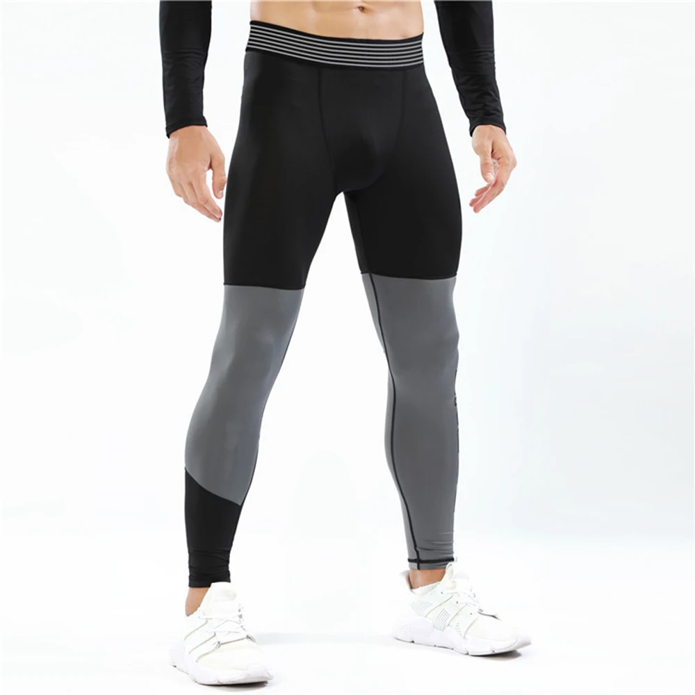 Jogging Sweat Training Pant Men Trend Letter Print Running Bottom Tights Sport Compression Leggings Elastic Trousers Sportswear