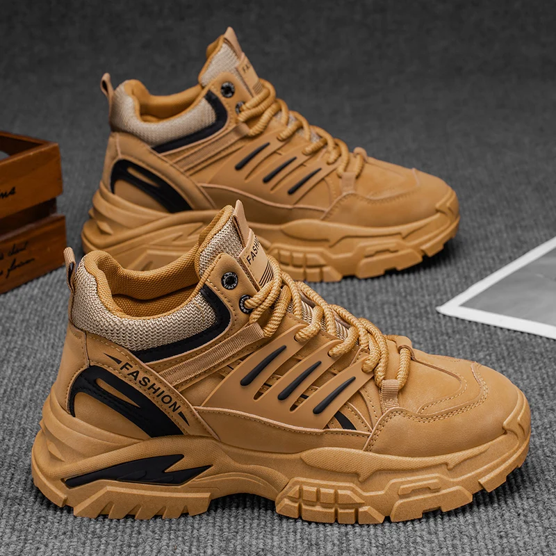 

Fitness&Cross-Training Shoes 2025 Spring Mens Sneakers Fashion Male Outdoor Comfortable High Top Basketball Footwear Ankle Boots